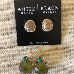 2 Pairs White House Black Market Earrings NWT